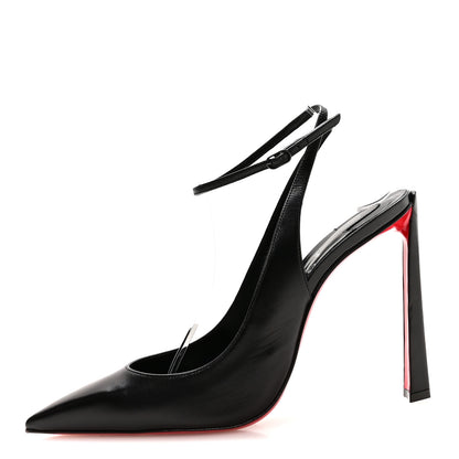 Christian Louboutin Kid Condora Strap 100 Pumps 41 Black 1 of 8