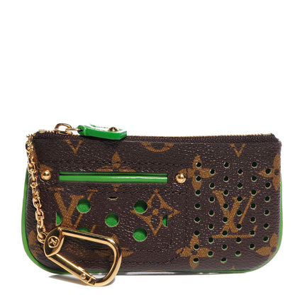 Louis Vuitton Monogram Perforated Key Pouch Green 1 of 8