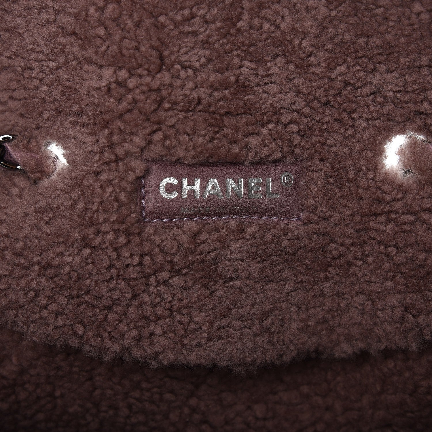 Chanel Shearling Quilted Medium Single Flap Purple 6 of 8