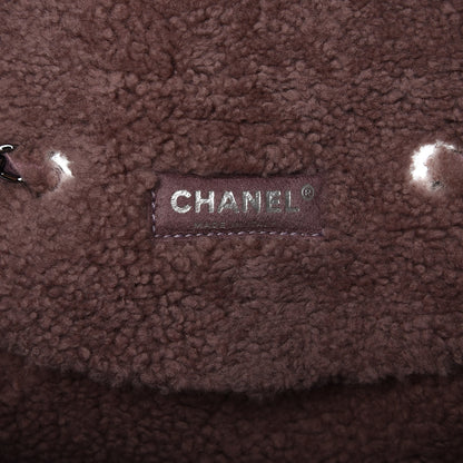 Chanel Shearling Quilted Medium Single Flap Purple 6 of 8
