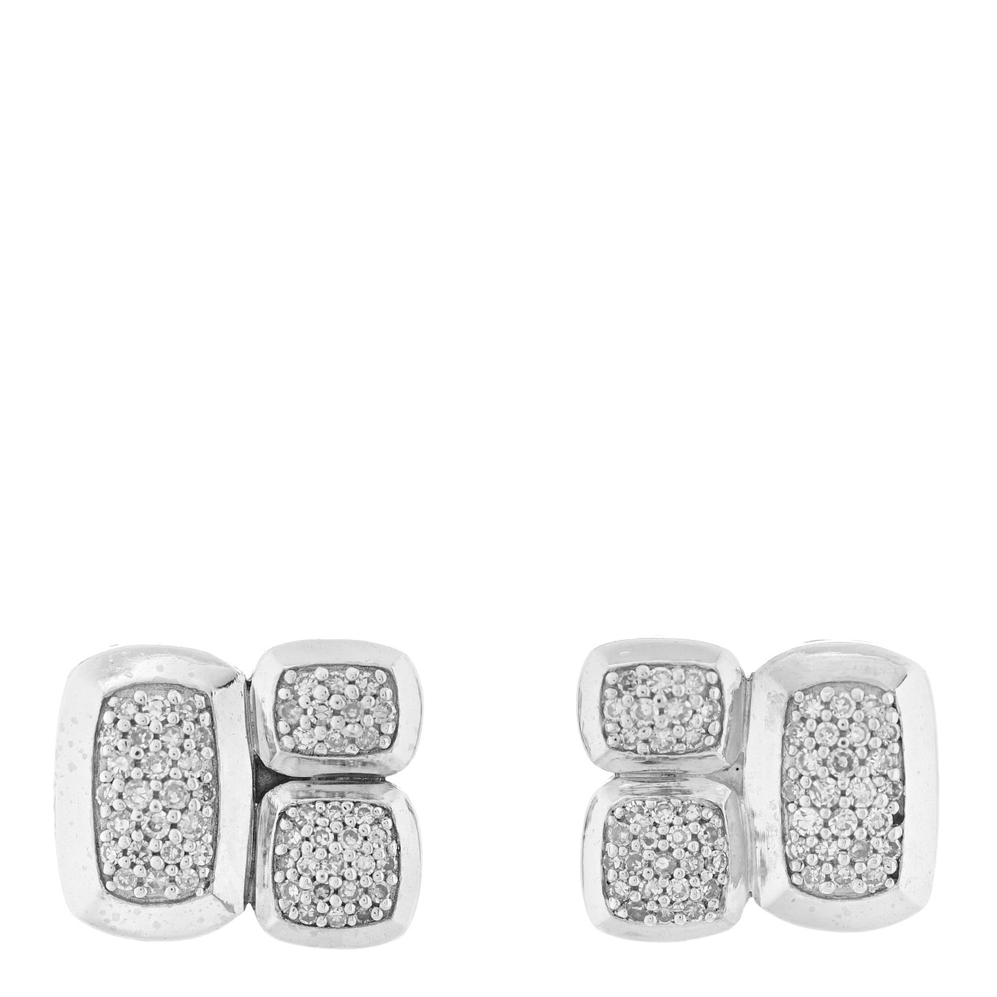 Sterling Silver Diamond Confetti Earrings