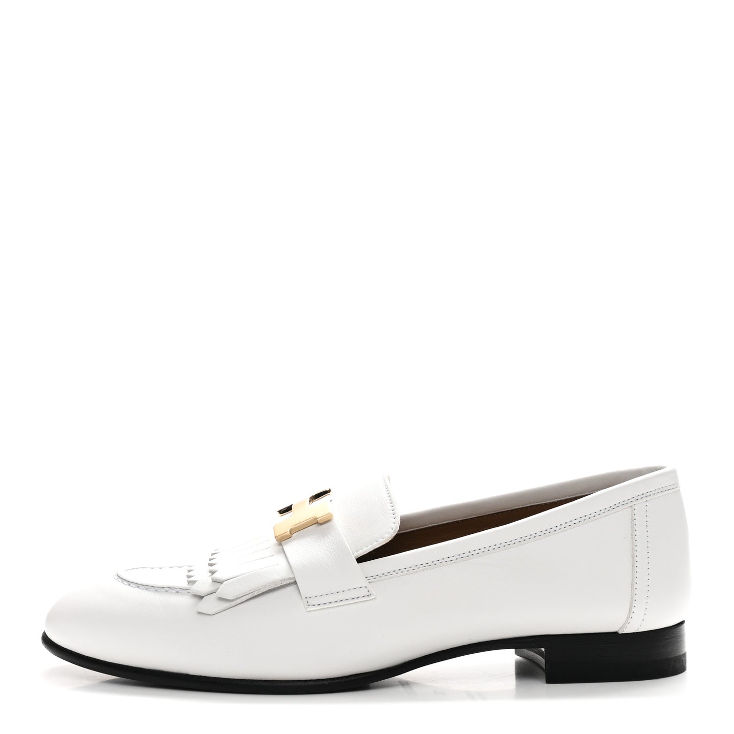 Calfskin Womens Royal Loafers 37 White