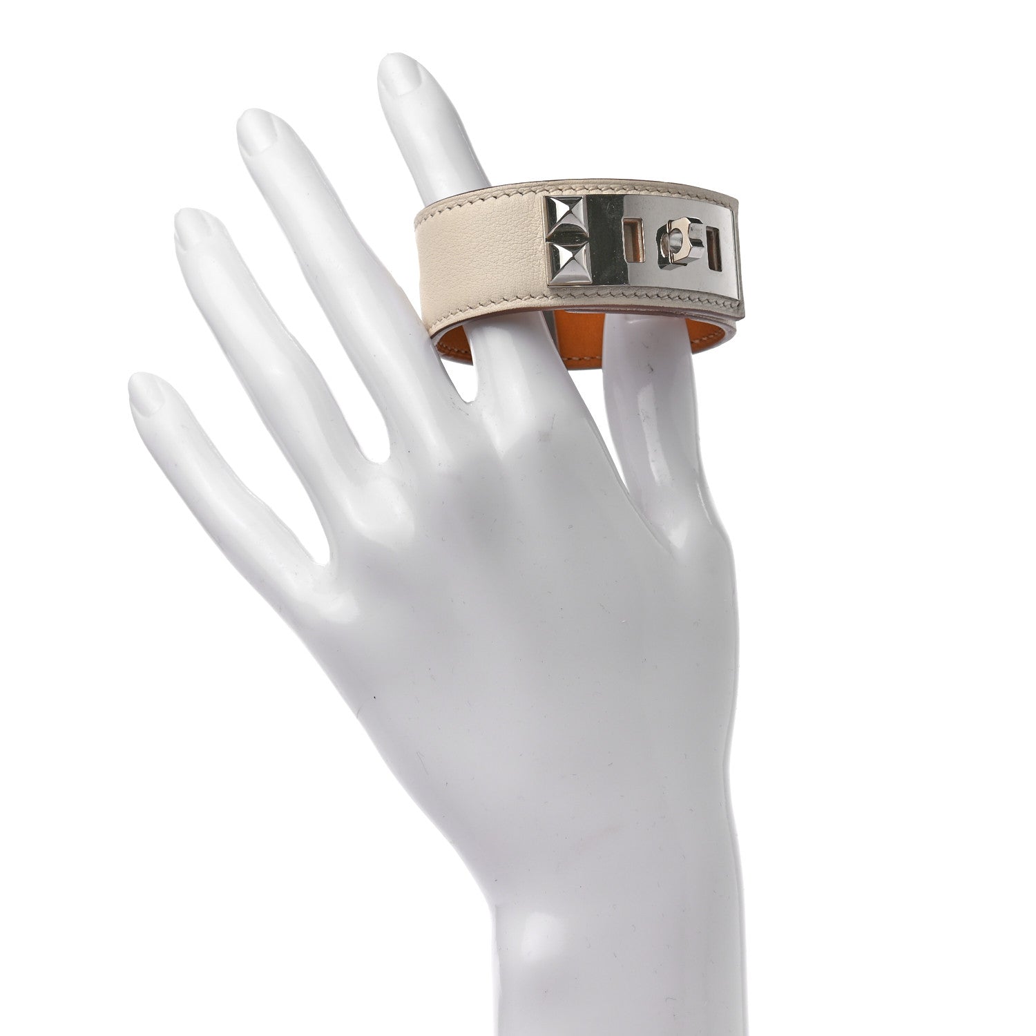 Hermes Swift Collier de Chien CDC 24 Bracelet T2 Nata 2 of 8