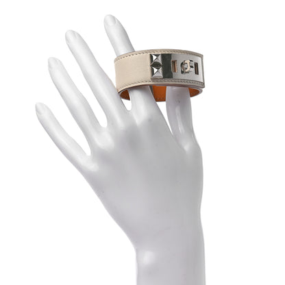 Hermes Swift Collier de Chien CDC 24 Bracelet T2 Nata 2 of 8