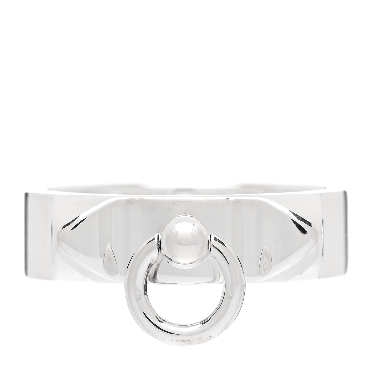 Sterling Silver PM Collier De Chien Ring 51 5.75