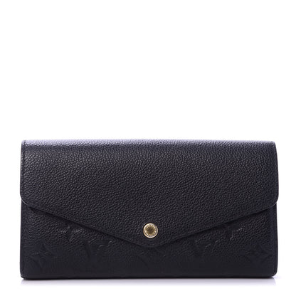Louis Vuitton Empreinte Sarah Wallet NM Black 1 of 9