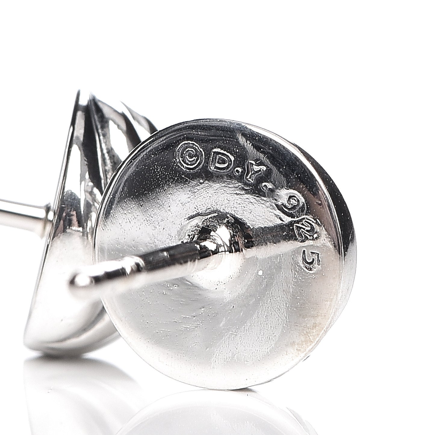 Sterling Silver 8mm Sculpted Cable Stud Earrings