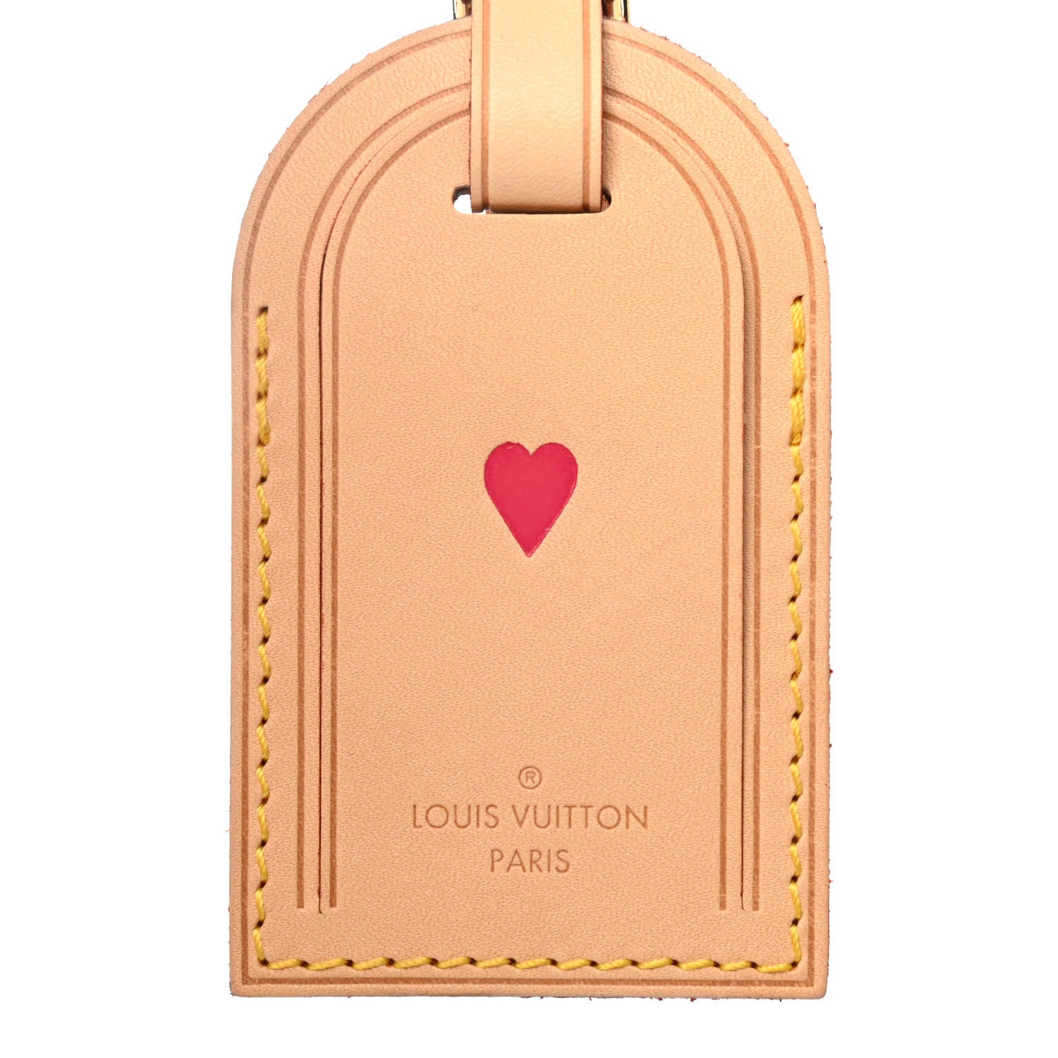 Louis Vuitton Vachetta Heart Luggage Tag 3 of 4