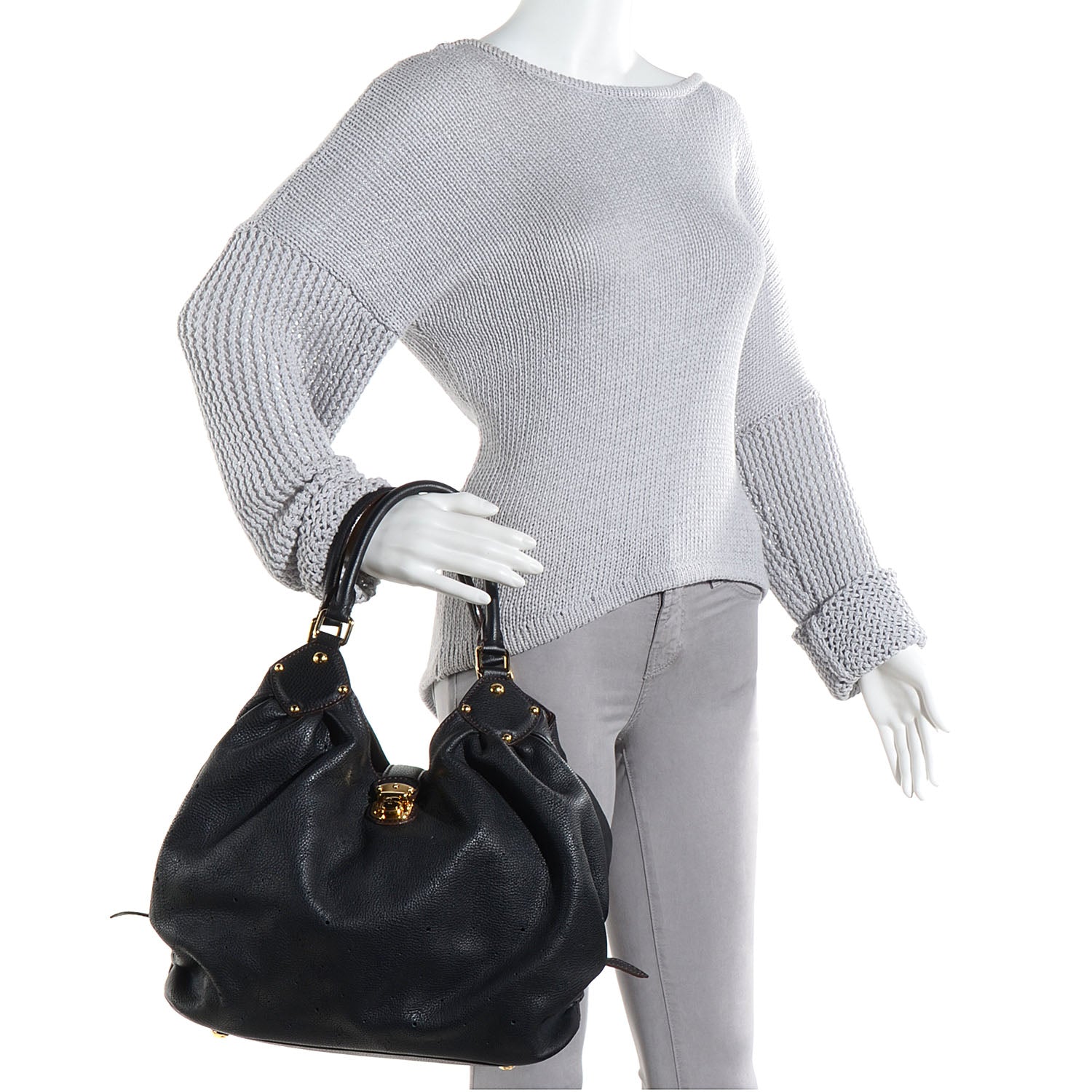 Louis Vuitton Mahina L Black 2 of 7