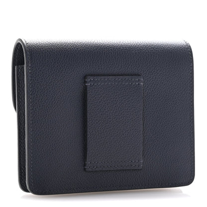 Hermes Evercolor Roulis Slim Wallet Bleu Nuit 4 of 12