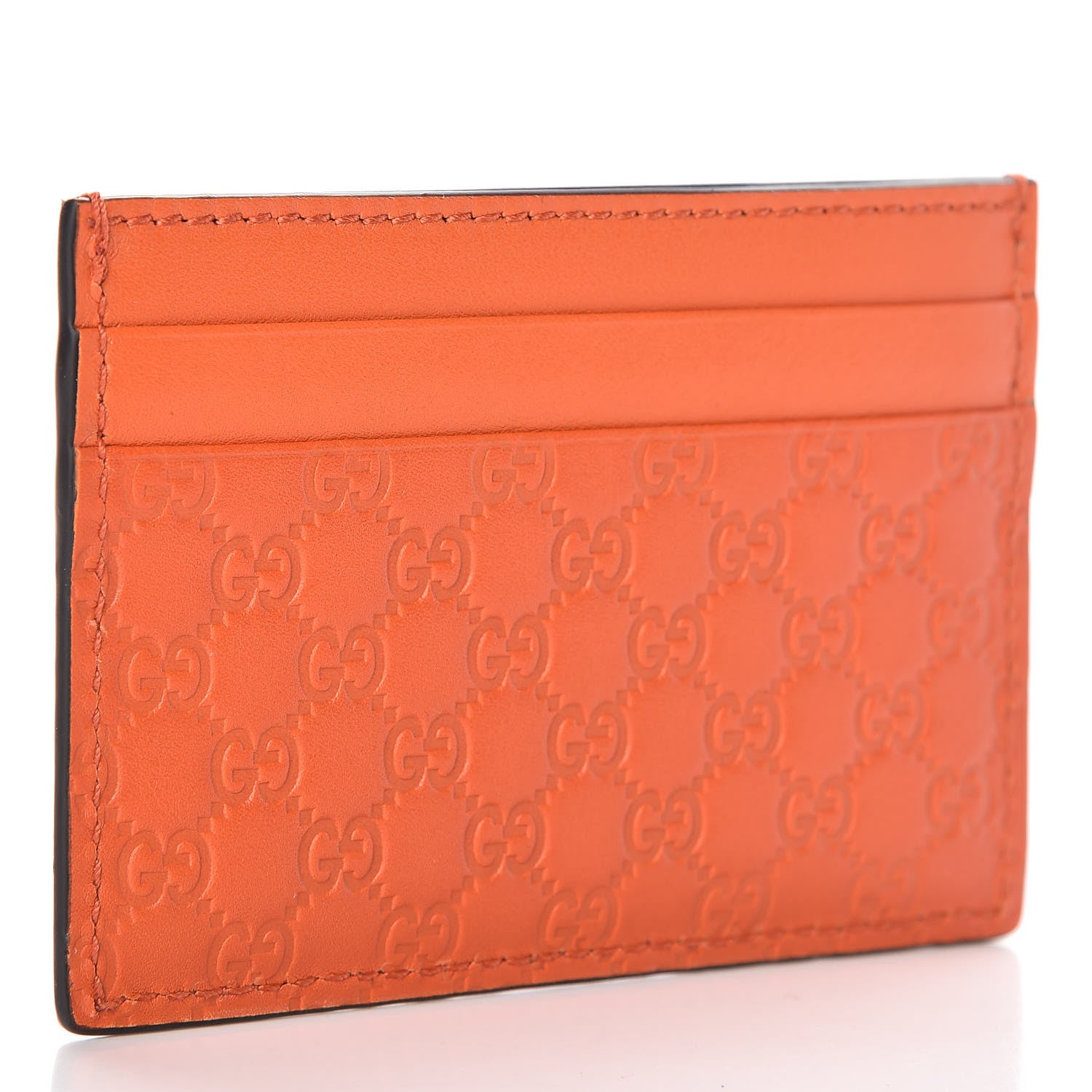 Gucci Microguccissima Card Holder Sun Orange 3 of 7