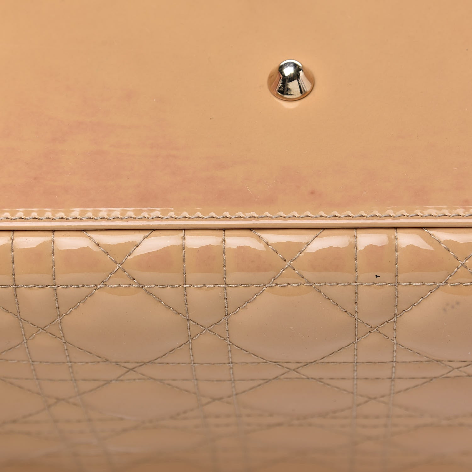 Christian Dior Patent Cannage Large Lady Dior Beige 18 of 21