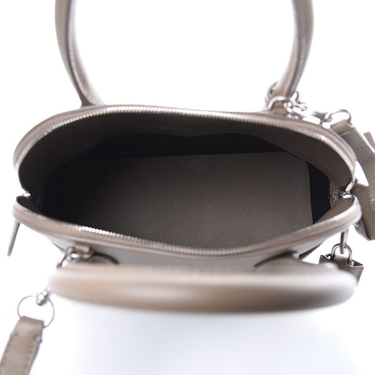 Balenciaga Signature Grained Calfskin Logo S Ville Top Handle Bag Mink Grey White 5 of 10