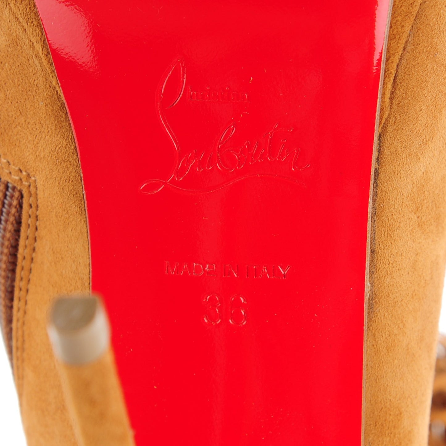 Suede Otoka Fringe 120 Booties 36 Noisette