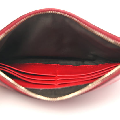 Gucci Patent Guccissima Wristlet Pouch Red 5 of 8