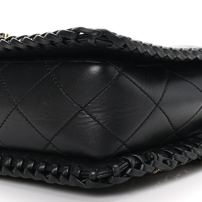 Chanel Lambskin Quilted Medium Whipstitch Flap Bag Black 9 of 10