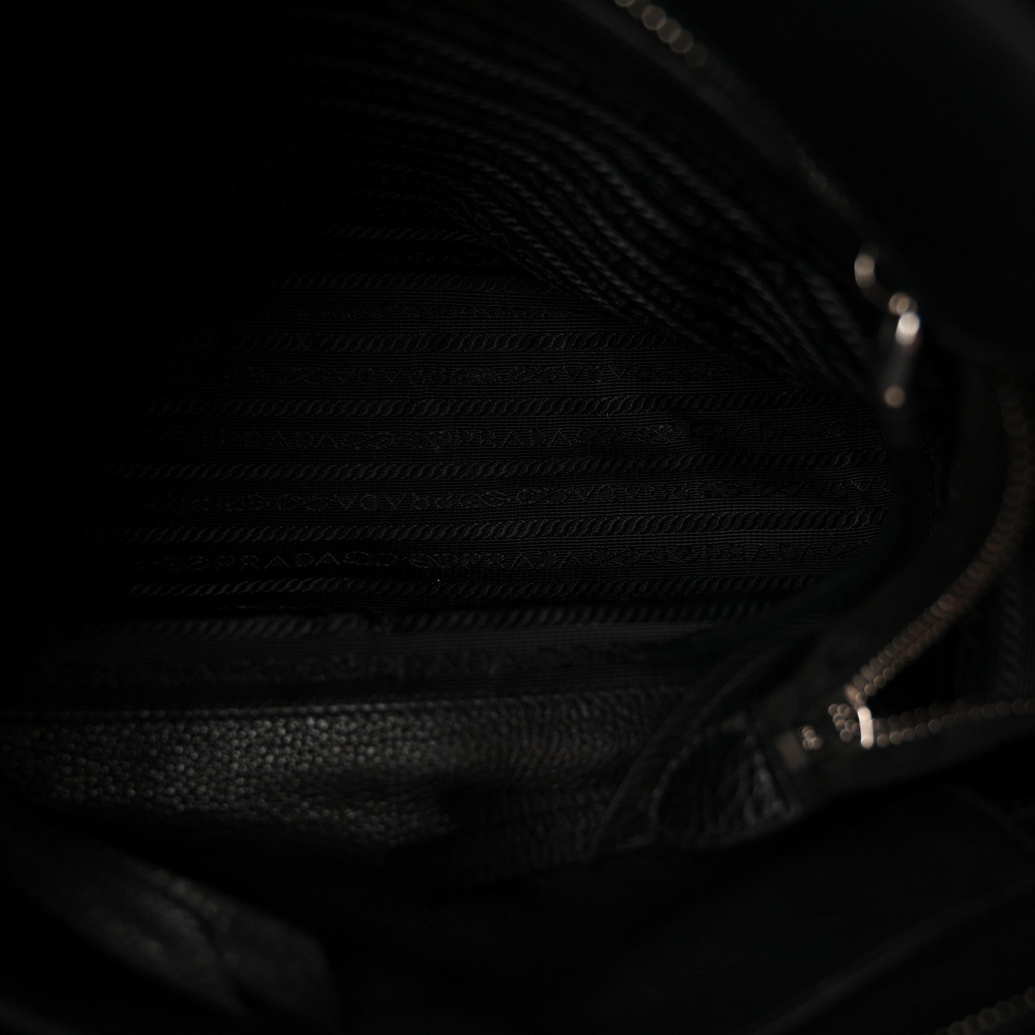 Prada Vitello Phenix Bucket Black 5 of 10