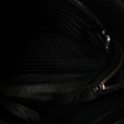 Prada Vitello Phenix Bucket Black 5 of 10
