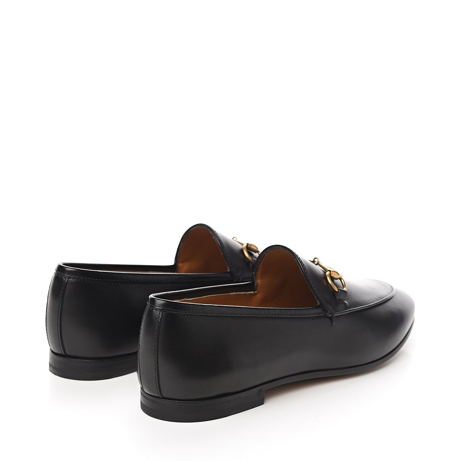Gucci Calfskin Womens Jordaan Loafers 38.5 Black 4 of 9