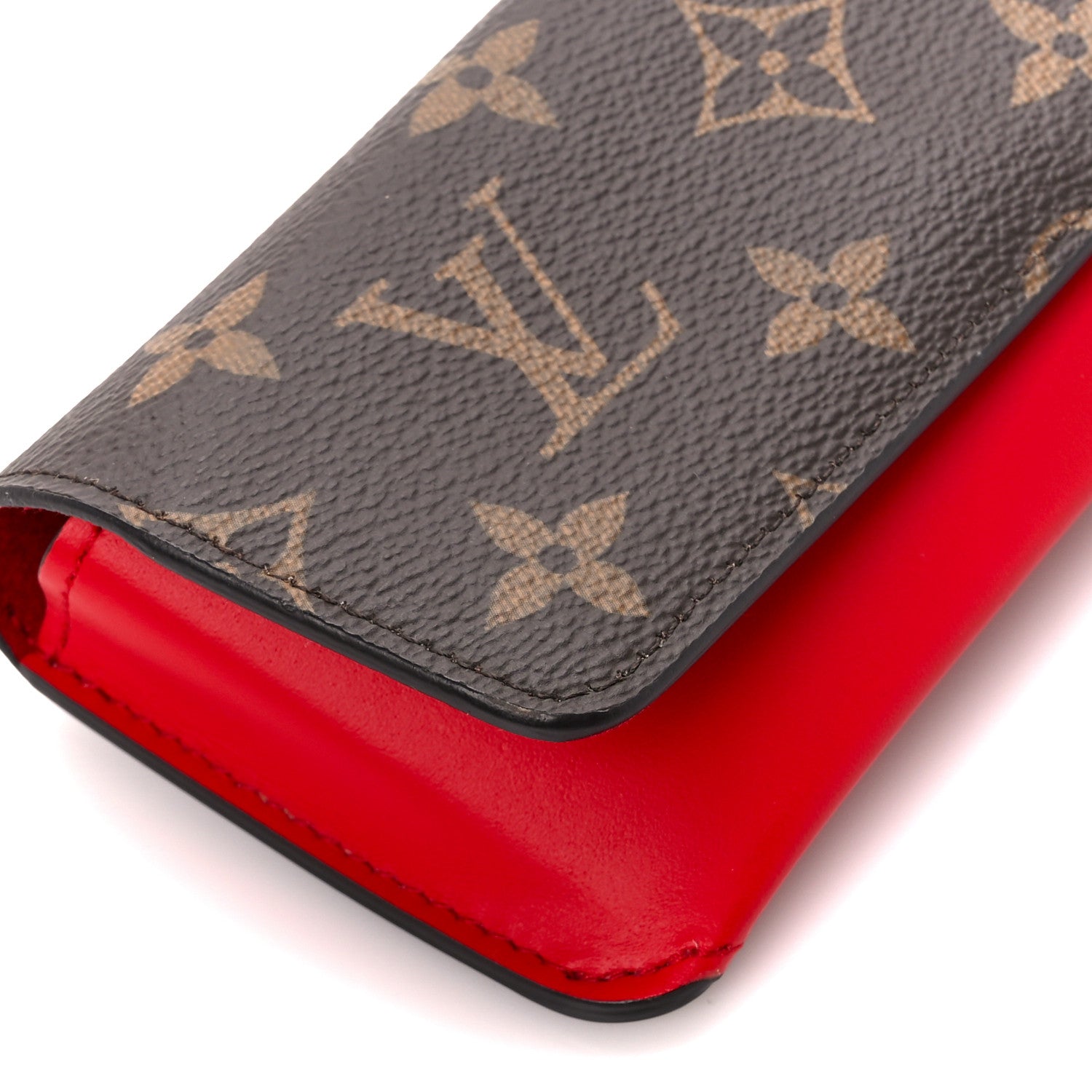 Louis Vuitton Monogram Woody Glasses Case Rouge 9 of 13