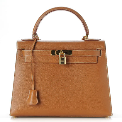 Hermes Courchevel Kelly Sellier 28 Gold 1 of 37