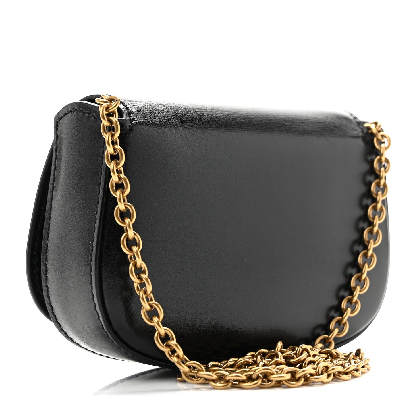 Box Calfskin Mini Purse On Chain Bag Black
