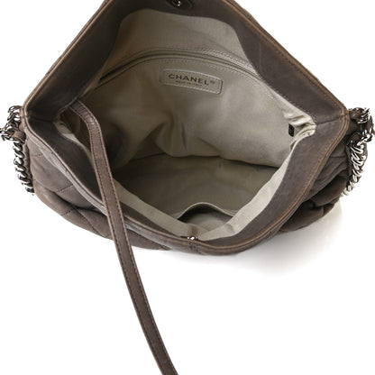 Chanel Washed Lambskin Chain Around Hobo Taupe 4 of 9