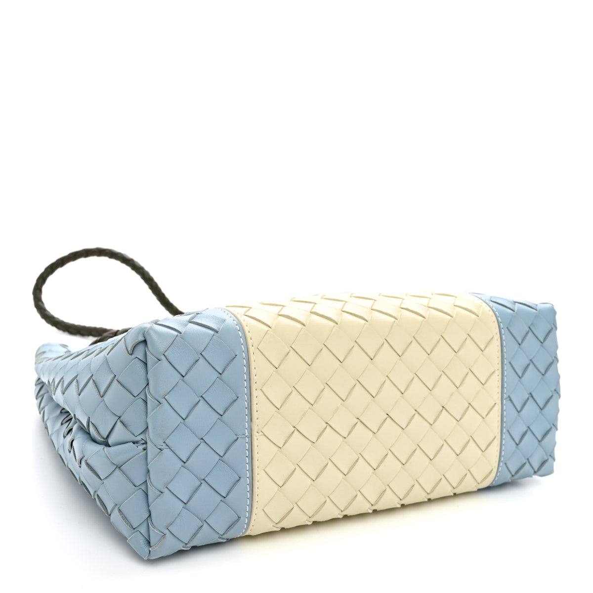 Bottega Veneta Nappa Intrecciato Medium Andiamo Shoulder Bag Sea Salt Ice Kaki 4 of 9