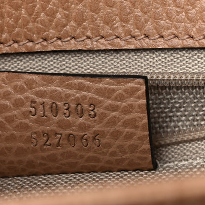 Gucci Dollar Calfskin Interlocking G Shoulder Bag Camelia 7 of 9