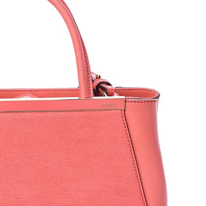 Fendi Vitello Elite Flamingo Petite 2Jours Tote Rosa Exstasy 16 of 17