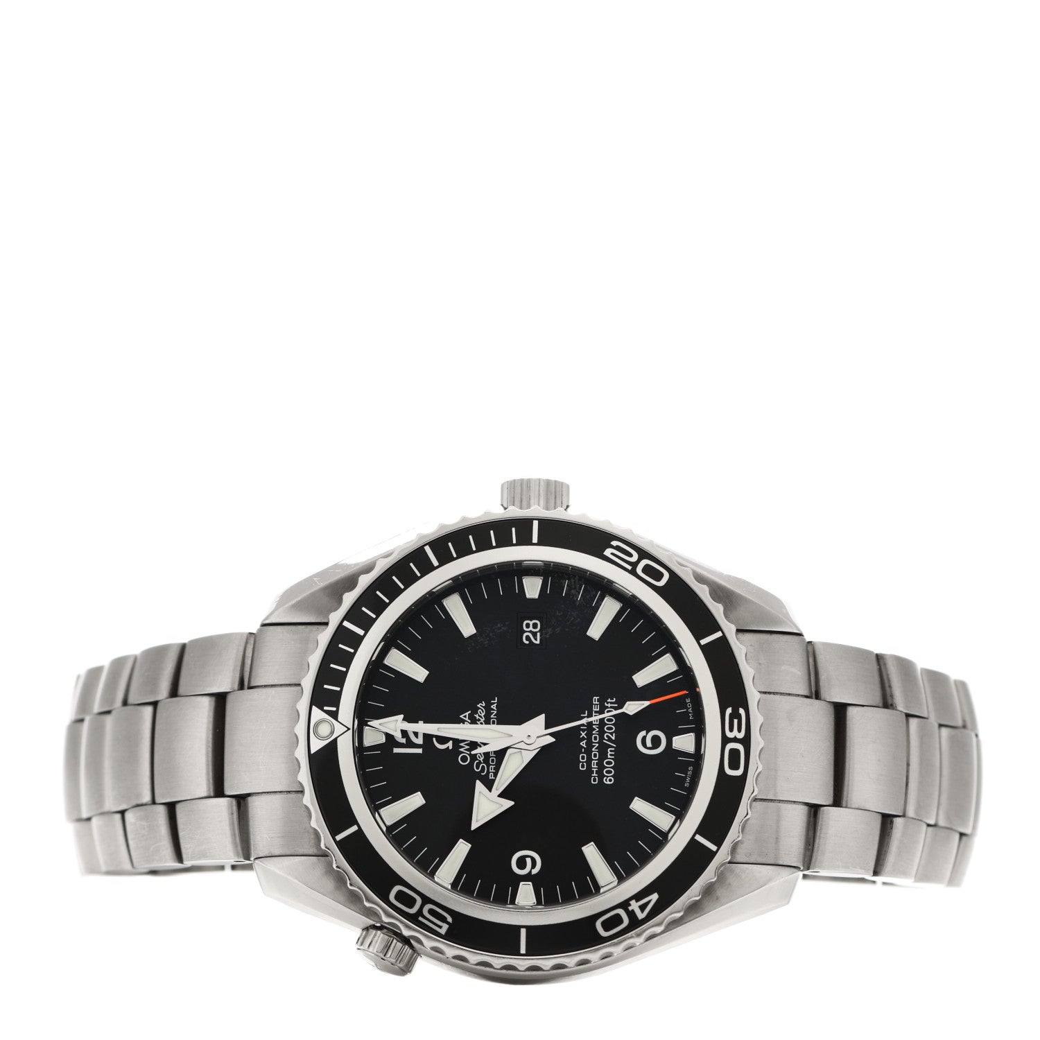 Omega Stainless Steel 42mm Seamaster Planet Ocean 600M Co-Axial Automatic Watch Black 2201.50.00 2 of 4