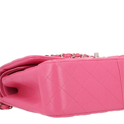 Chanel Caviar Quilted Jumbo Double Flap Pink 10 of 11