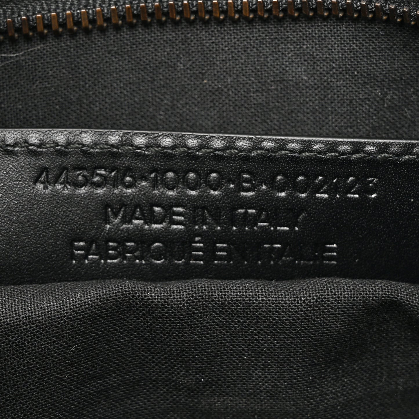 Calfskin Love Perforated Blackout Hardware S City Black