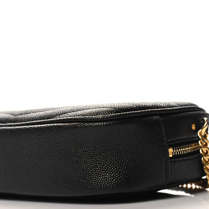 Saint Laurent Grain De Poudre Matelasse Monogram Mini Lou Camera Bag Black 10 of 11