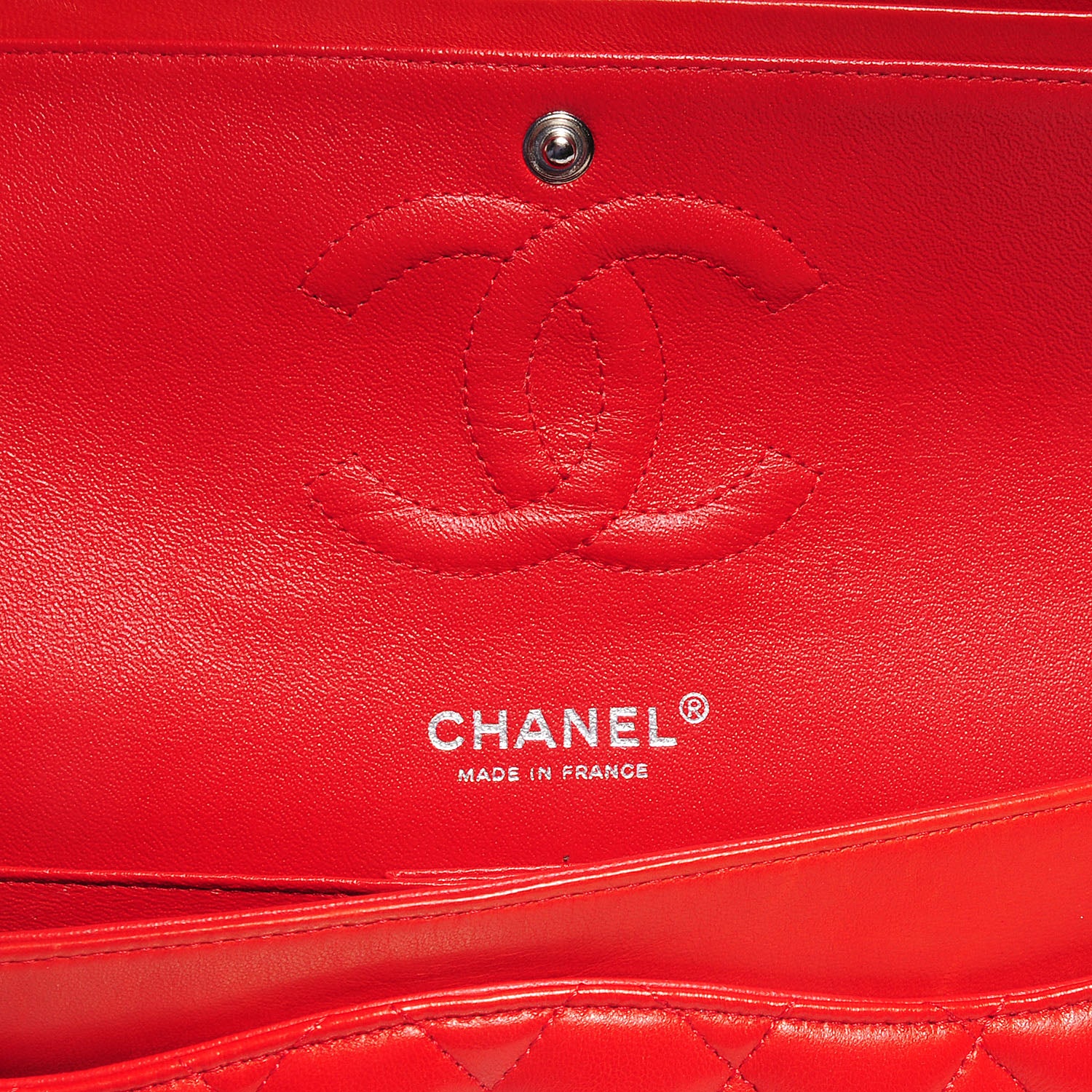 Chanel Lambskin Quilted Medium Double Flap Red 5 of 7