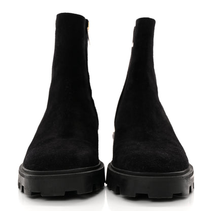 Jimmy Choo Suede Melodie Ankle Boots 36.5 Black 2 of 12