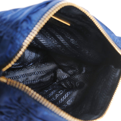 Prada Tessuto Nylon Gaufre Cosmetic Pouch Baltico 5 of 9