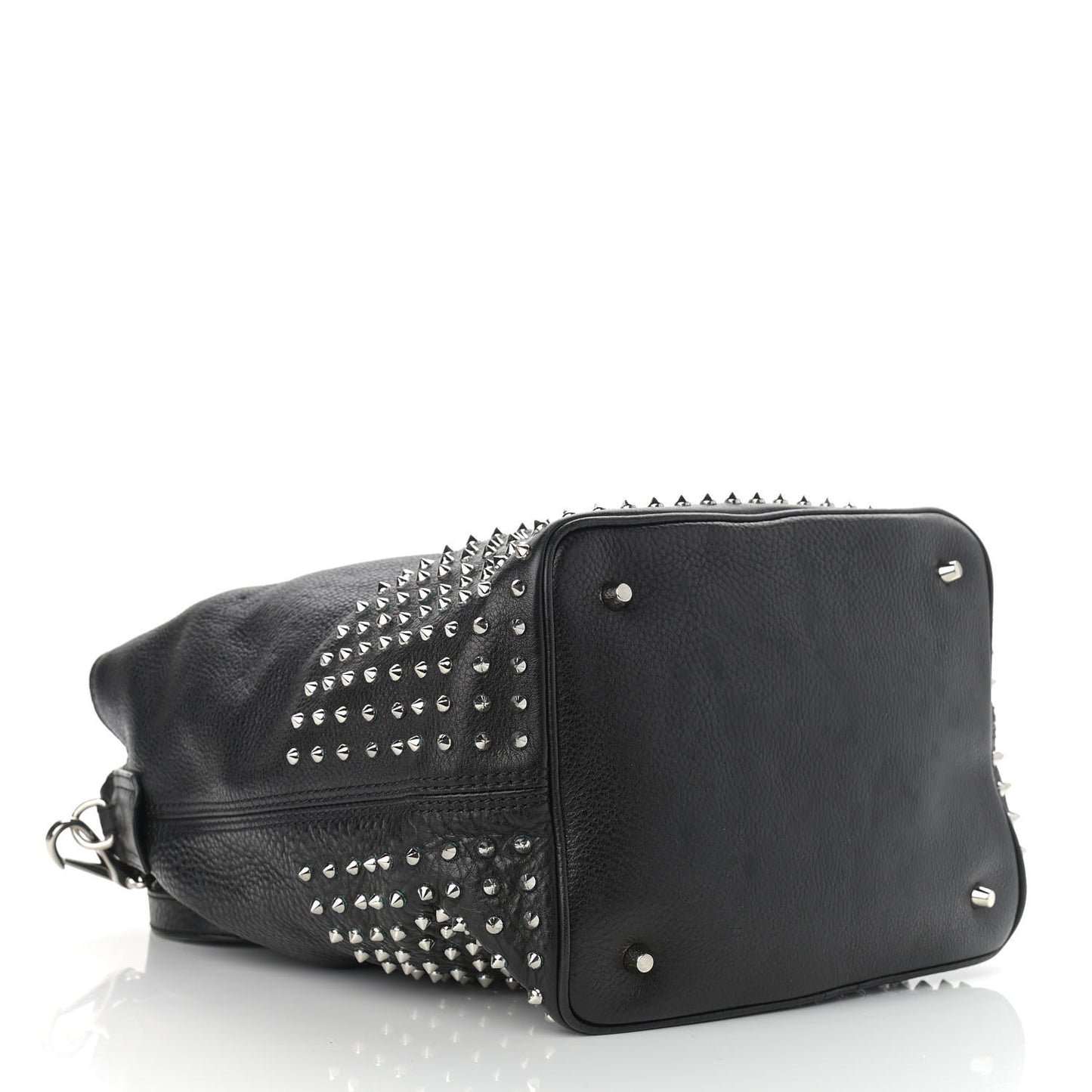Calfskin Studded Medium Susanna Hobo Black