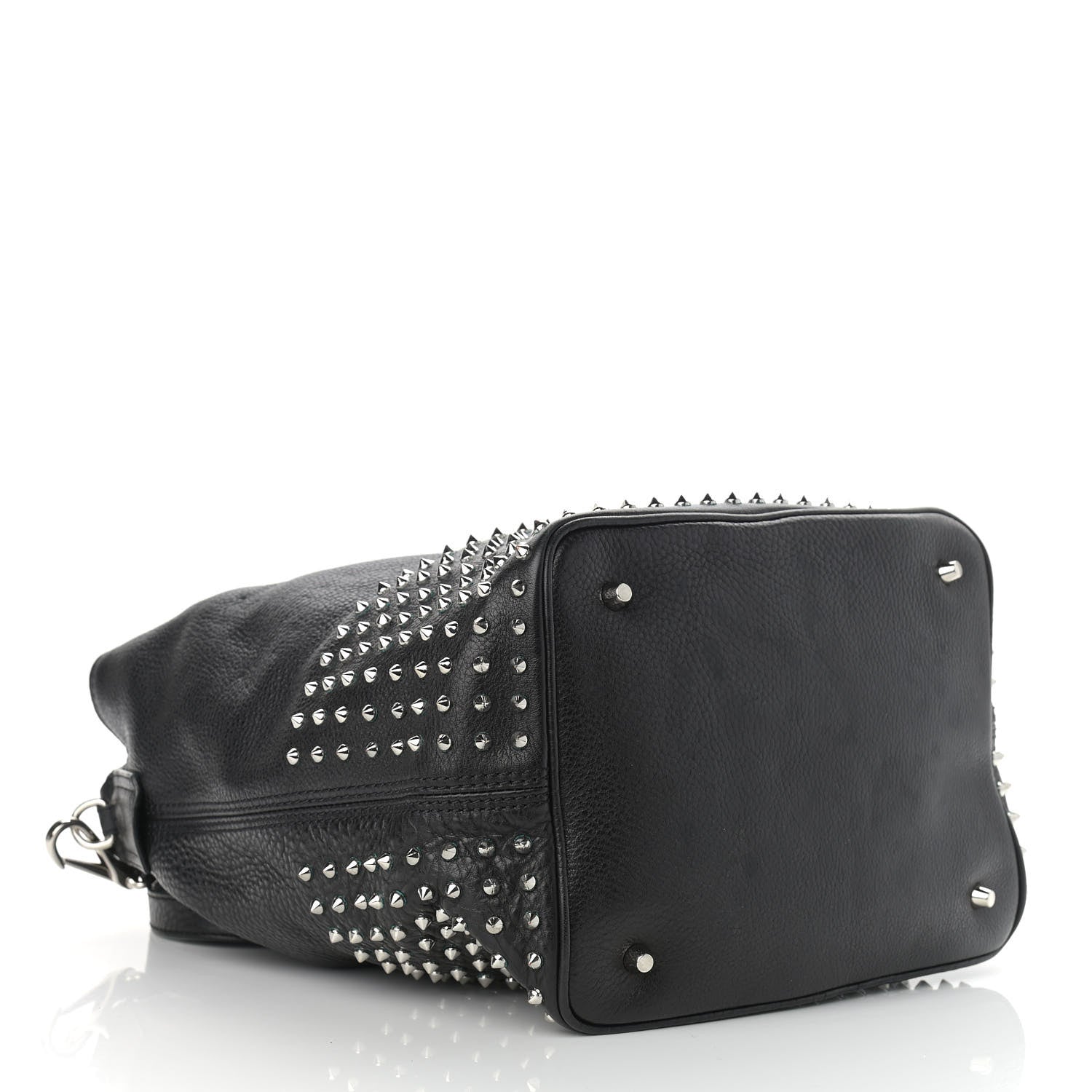 Burberry Calfskin Studded Medium Susanna Hobo Black 4 of 17