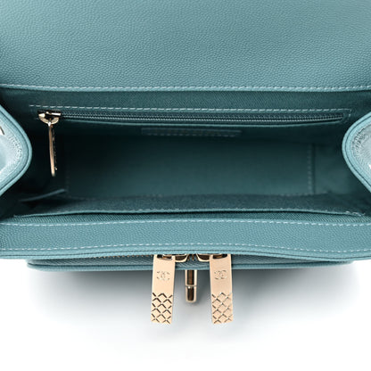 Chanel Caviar Quilted Small Business Affinity Flap Light Blue 4 of 4