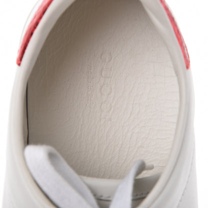 Gucci Calfskin Ayers Bee Embroidered Womens Ace Sneakers 37.5 White Green 8 of 13