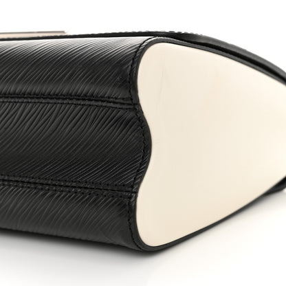 Louis Vuitton Epi Monogram Tape Twist Shoulder Bag MM Black White Orange 10 of 15