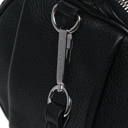 Alexander Wang Pebbled Lambskin Woven Rocco Black Silver Hardware 7 of 9