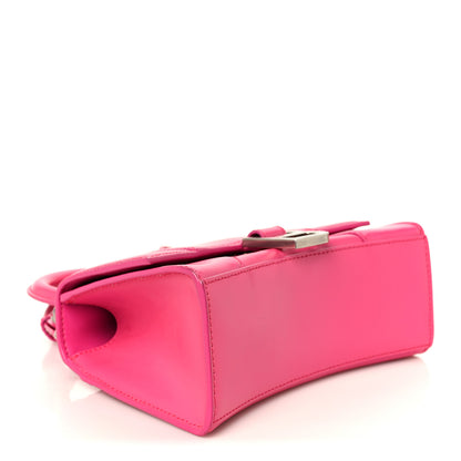 Balenciaga Shiny Box Calfskin Hourglass Top Handle Bag XS Acid Fuchsia 4 of 10