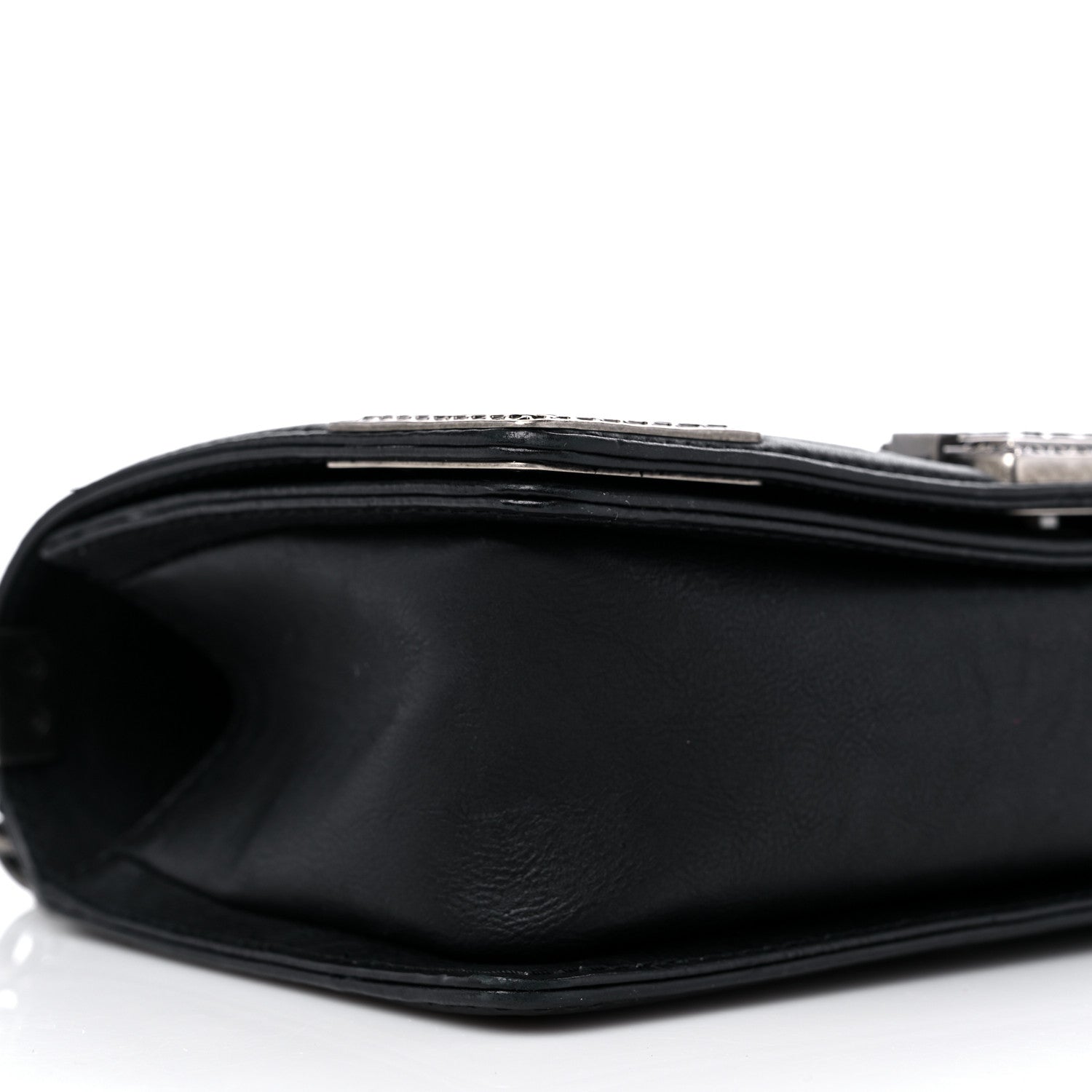 Chanel Calfskin Quilted Metal Embellished Paris Dallas Medium Boy Flap Black 8 of 15
