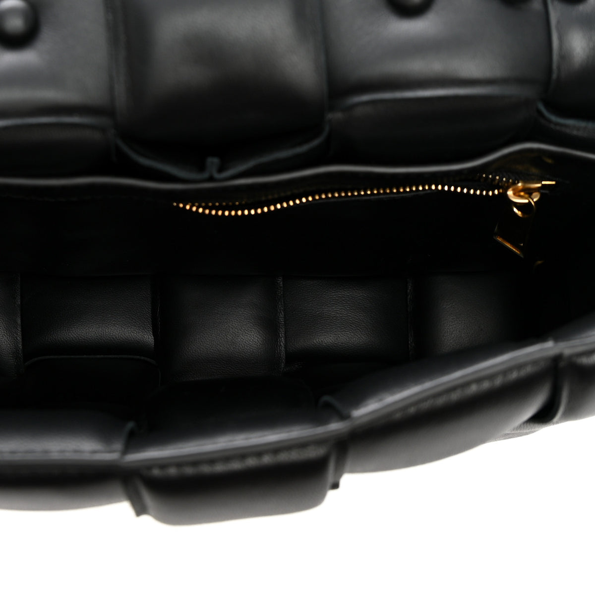 Bottega Veneta Lambskin Maxi Intreccio Padded Chain Cassette Crossbody Bag Black 5 of 10