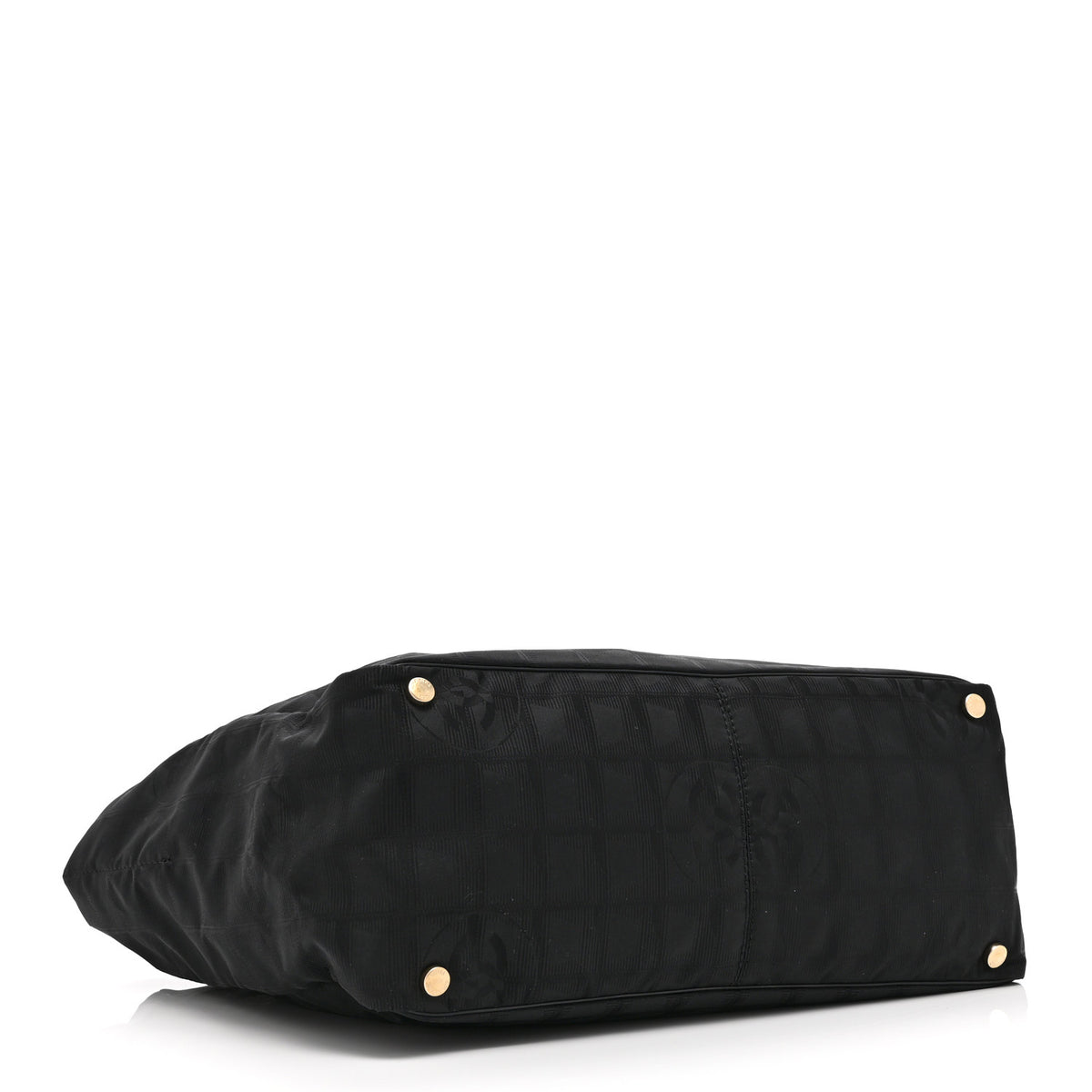 Nylon Medium Travel Tote Black
