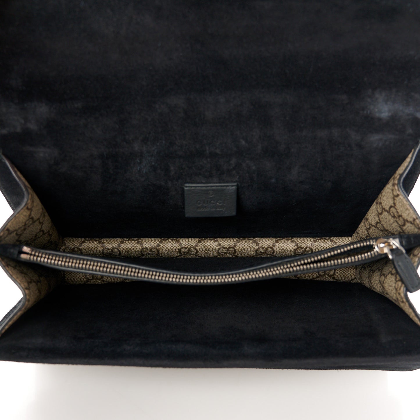 GG Supreme Monogram Small Dionysus Shoulder Bag Black