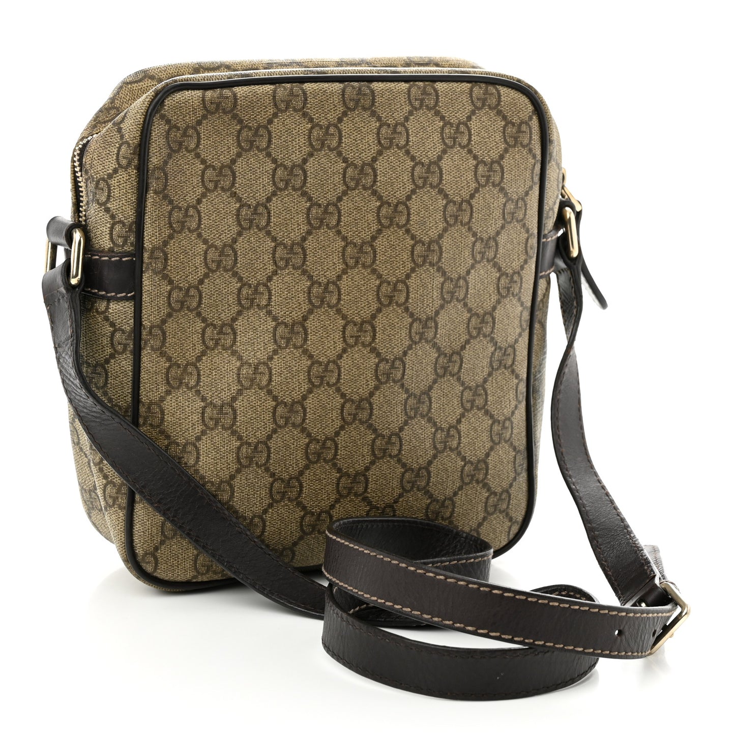 GG Plus Monogram Messenger Bag Dark Brown
