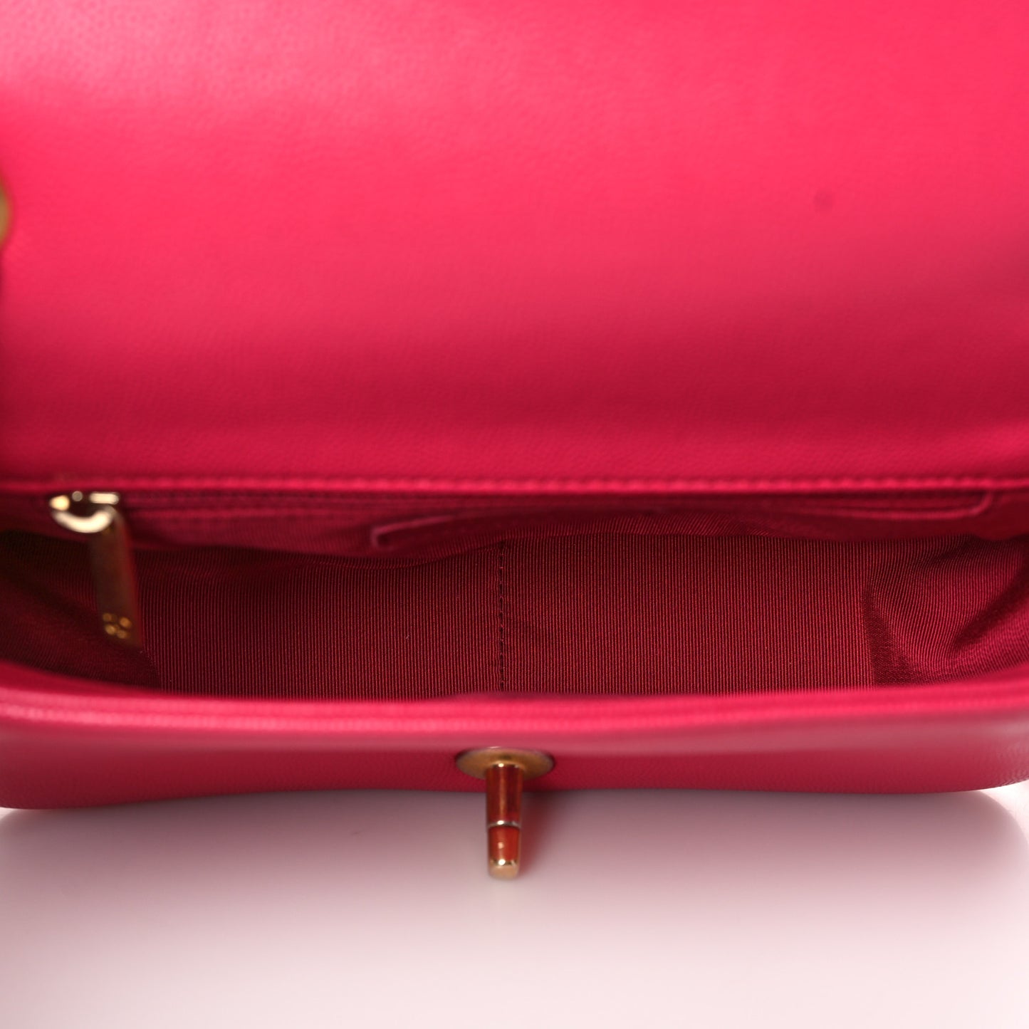 Caviar Quilted Small Fashion Therapy Flap Bag Dark Pink